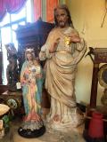 Religieux statues en platre H65cm.jpg